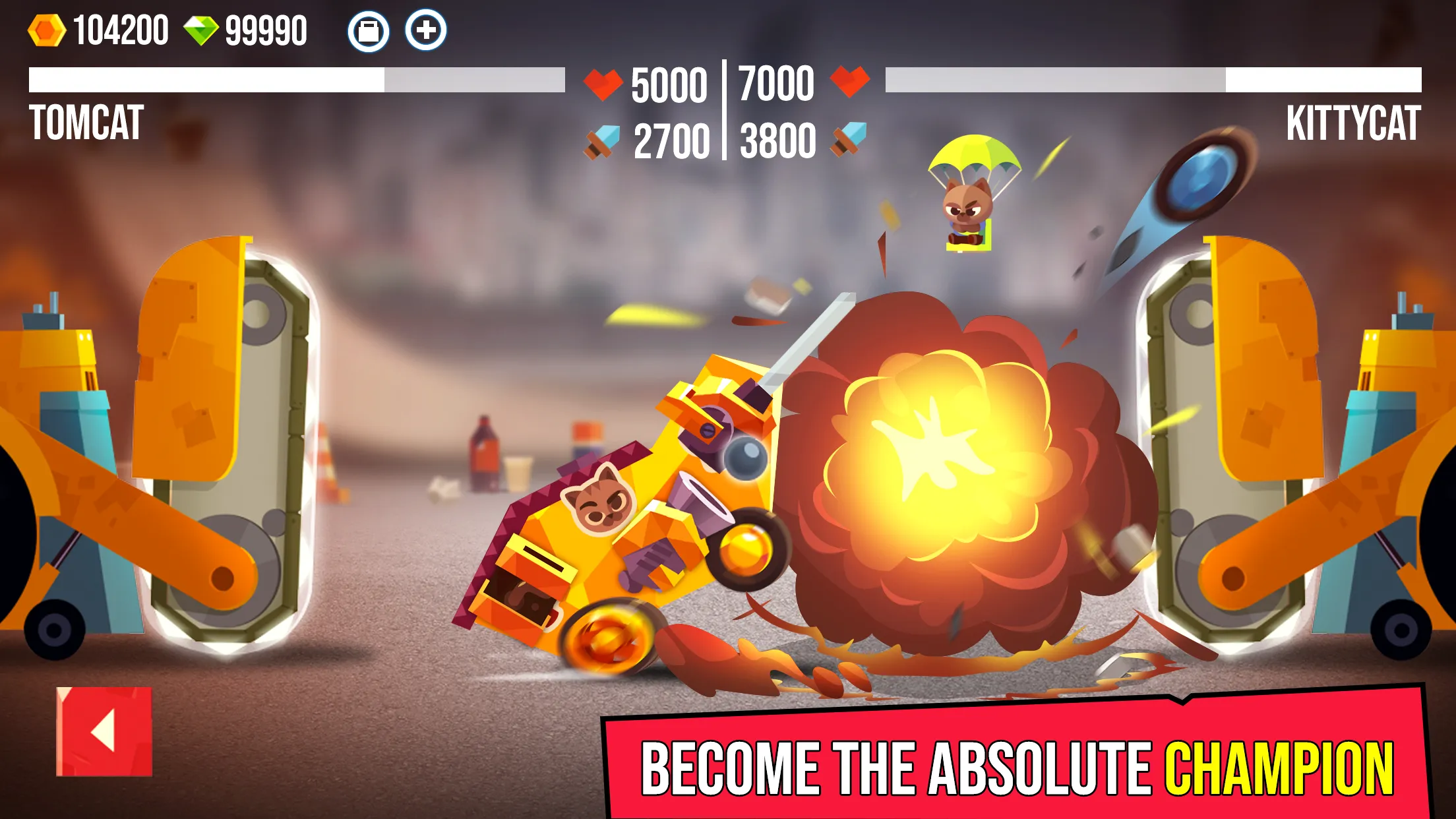 CATS: Crash Arena Turbo Stars v3.34.1 APK Мод (Меню, Режим бога) Screenshot 5