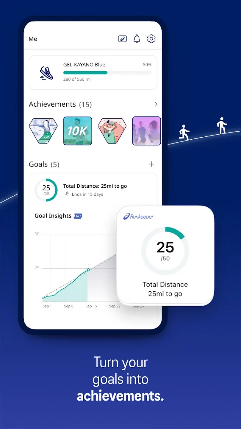 RunKeeper: GPS бег ходьба v16.24 APK Мод (Всё открыто, Premium) Screenshot 2