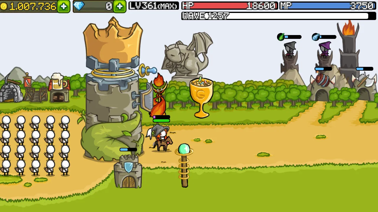 Grow Castle v1.50.14 APK Мод (Меню, Один удар, Режим бога, Много денег) Screenshot 5