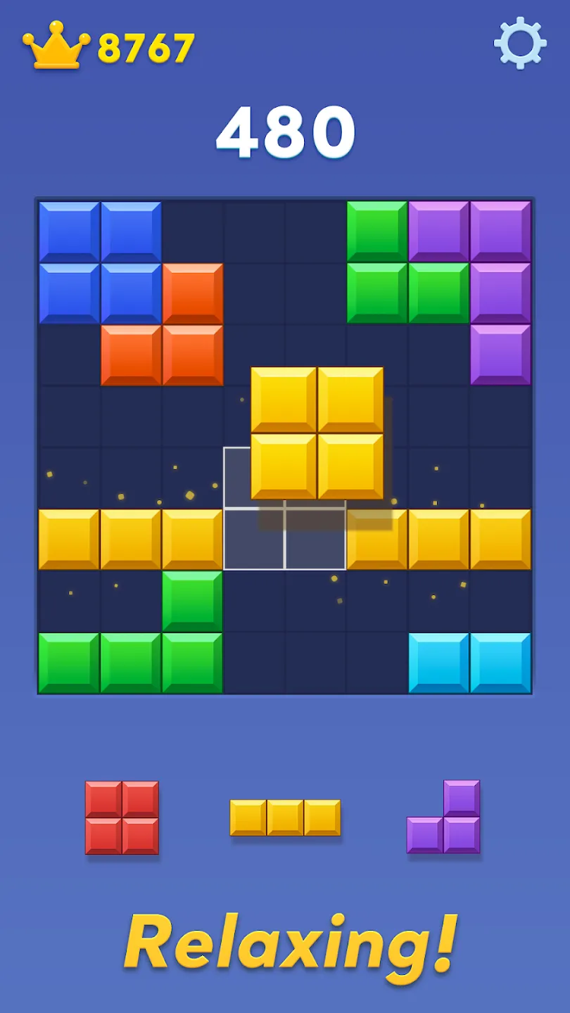 Блок Бласт (Block Blast) v9.8.6 APK Мод (Меню, Много корон) Screenshot 2