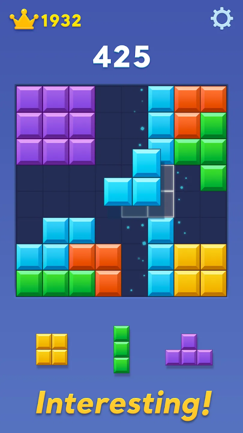 Блок Бласт (Block Blast) v9.8.6 APK Мод (Меню, Много корон) Screenshot 4