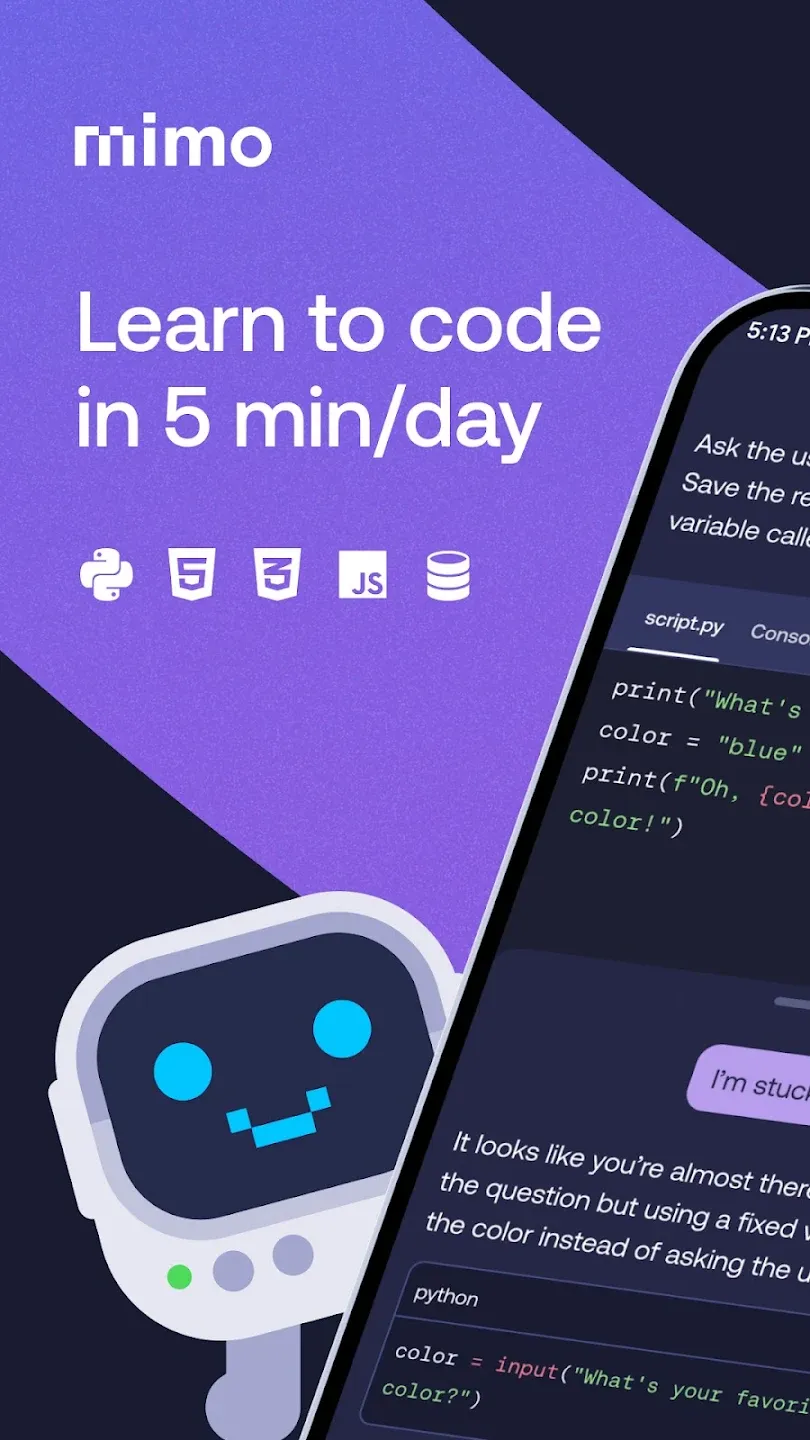 Mimo: Learn Coding v9.12 APK Мод (Всё открыто, Premium) Screenshot 1