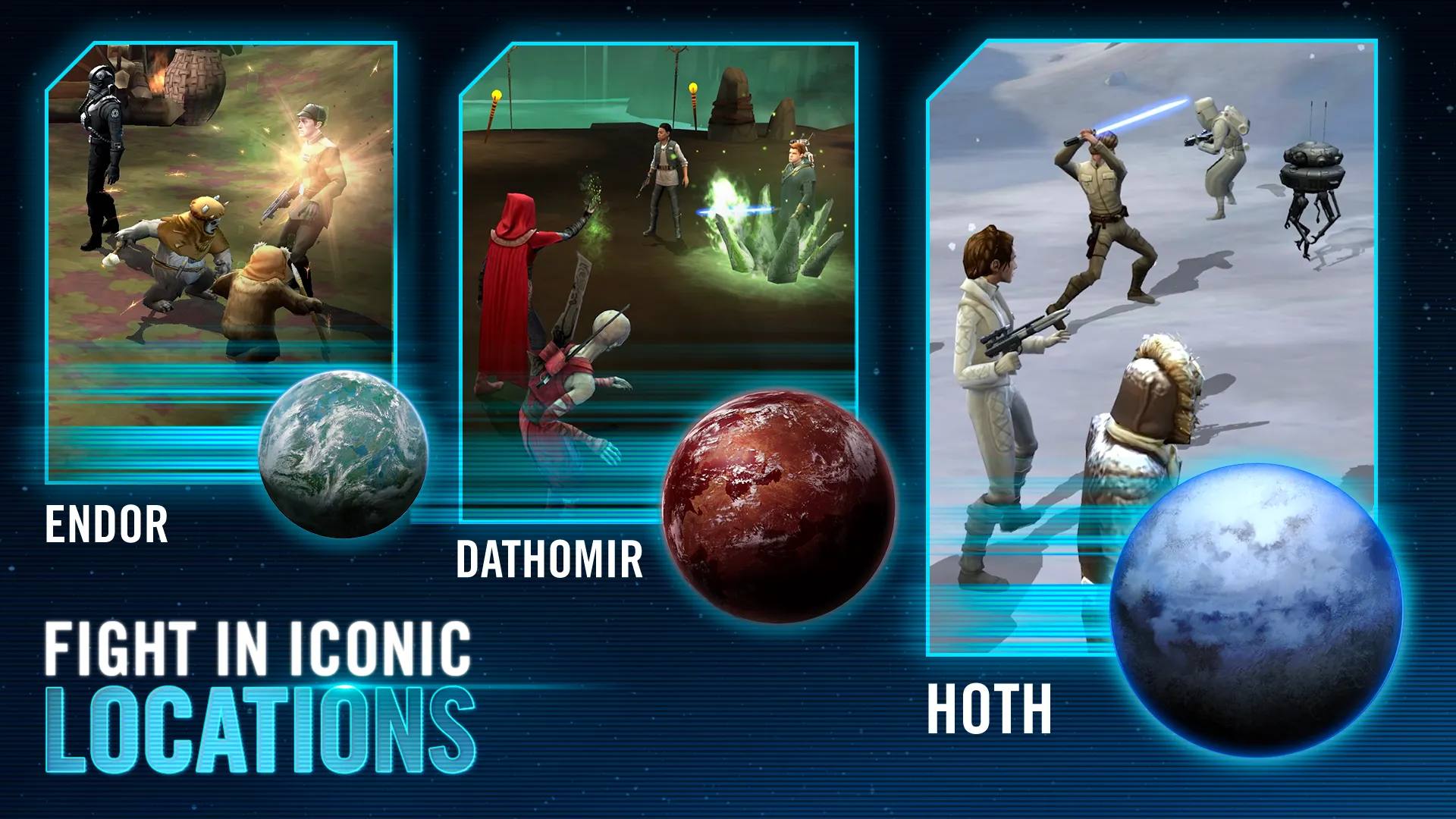 Star Wars™: Галактика героев v0.40.2012955 APK Мод (Меню, Режим бога, Один удар) Screenshot 4