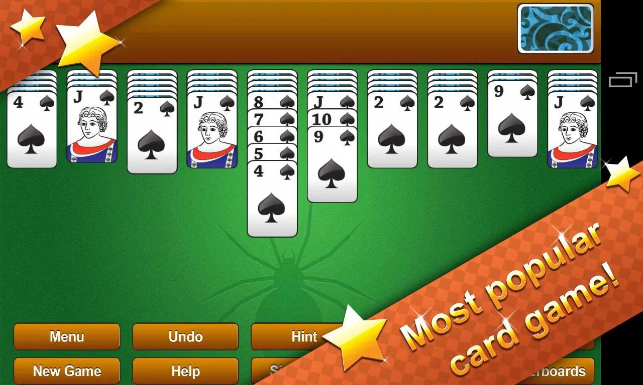Классический пасьянс 'Паук' v1.6.3 APK Screenshot 1