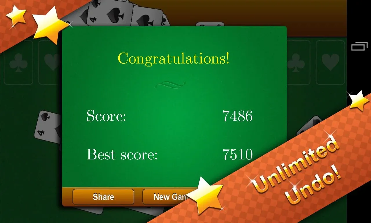 Классический пасьянс 'Паук' v1.6.3 APK Screenshot 5