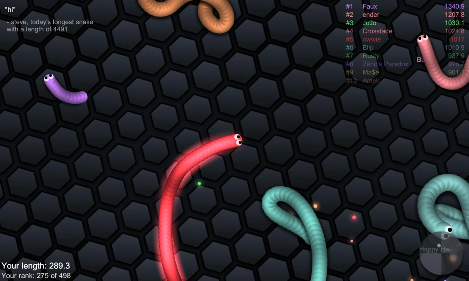 slither.io [мод: без рекламы] Screenshot 2