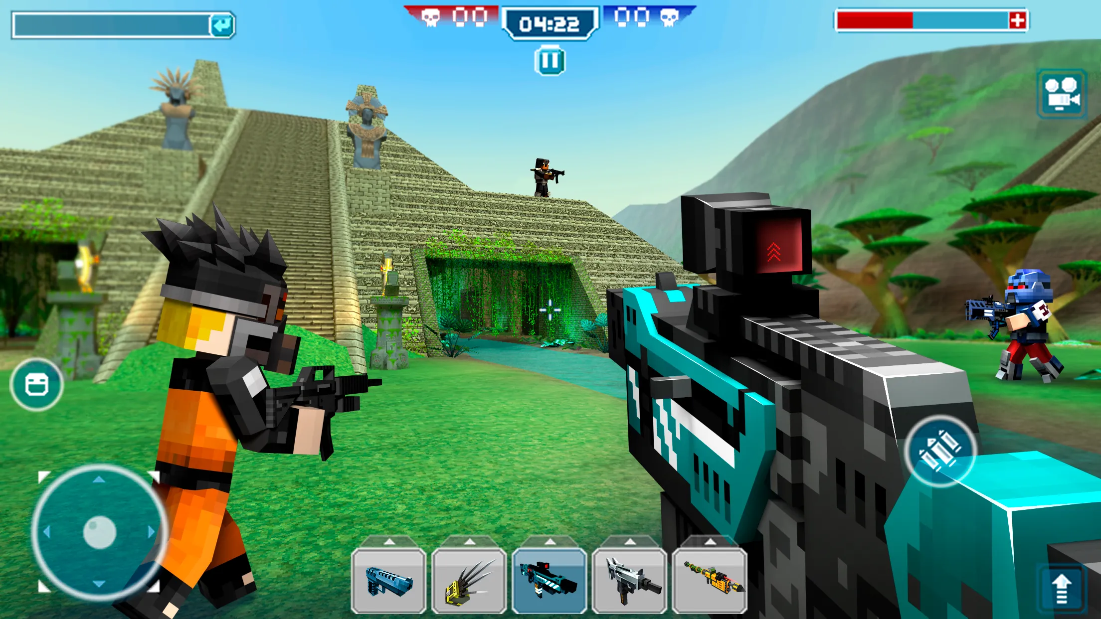 Blocky Cars Online v8.10.2 APK Мод (Меню, Много урона, Режим бога) Screenshot 3