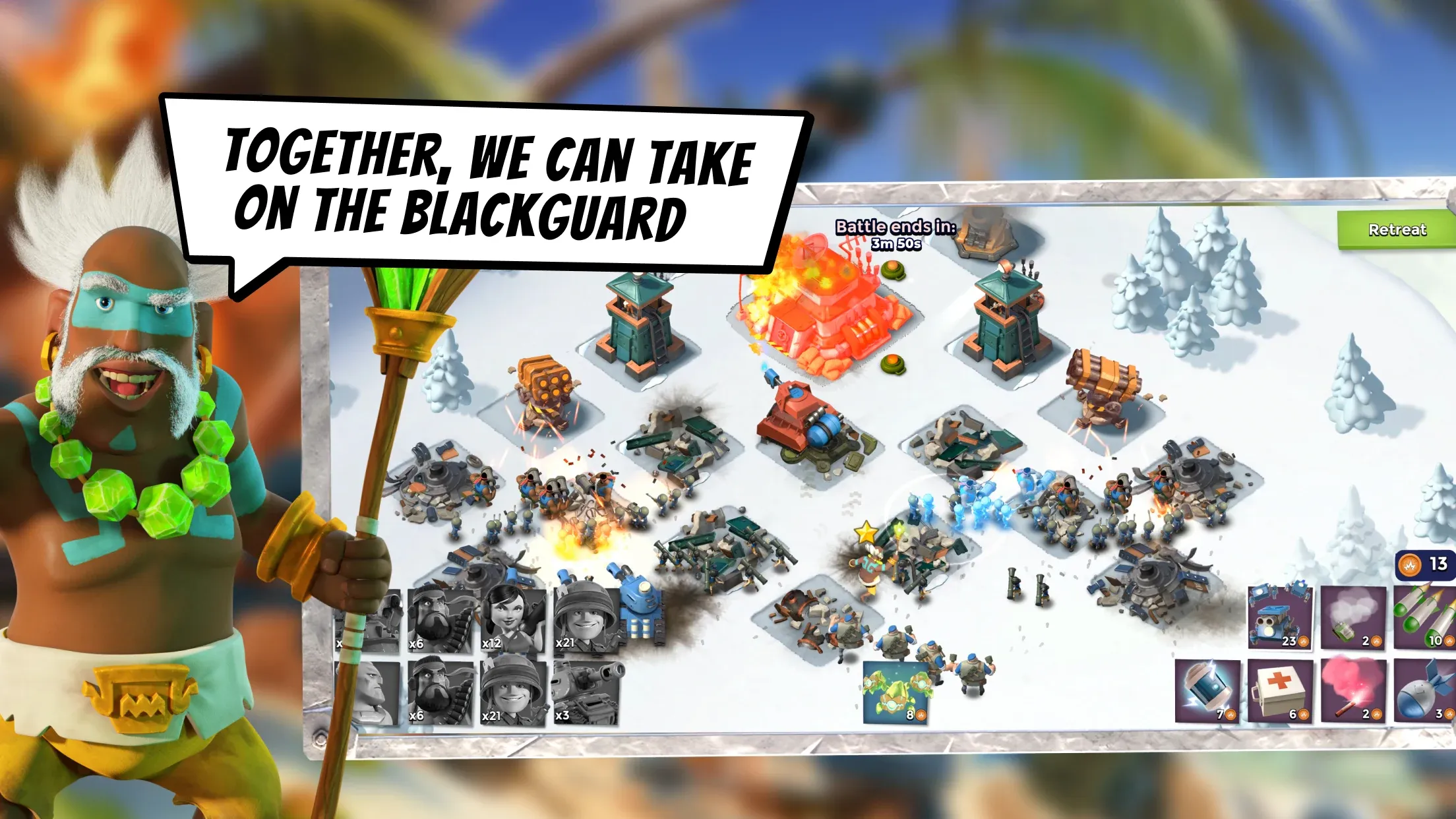 Boom Beach v61.102 APK Мод (Много денег) Screenshot 3