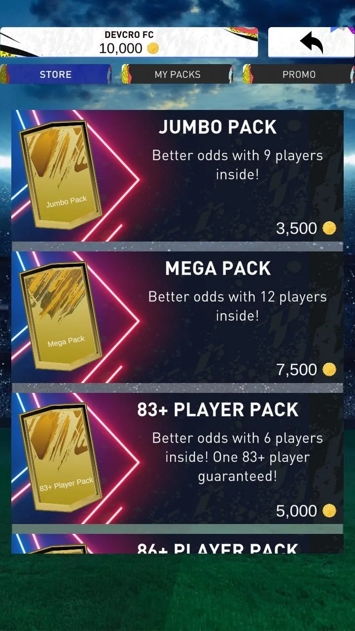 DEVCRO 20 - Draft, Packs Screenshot 4