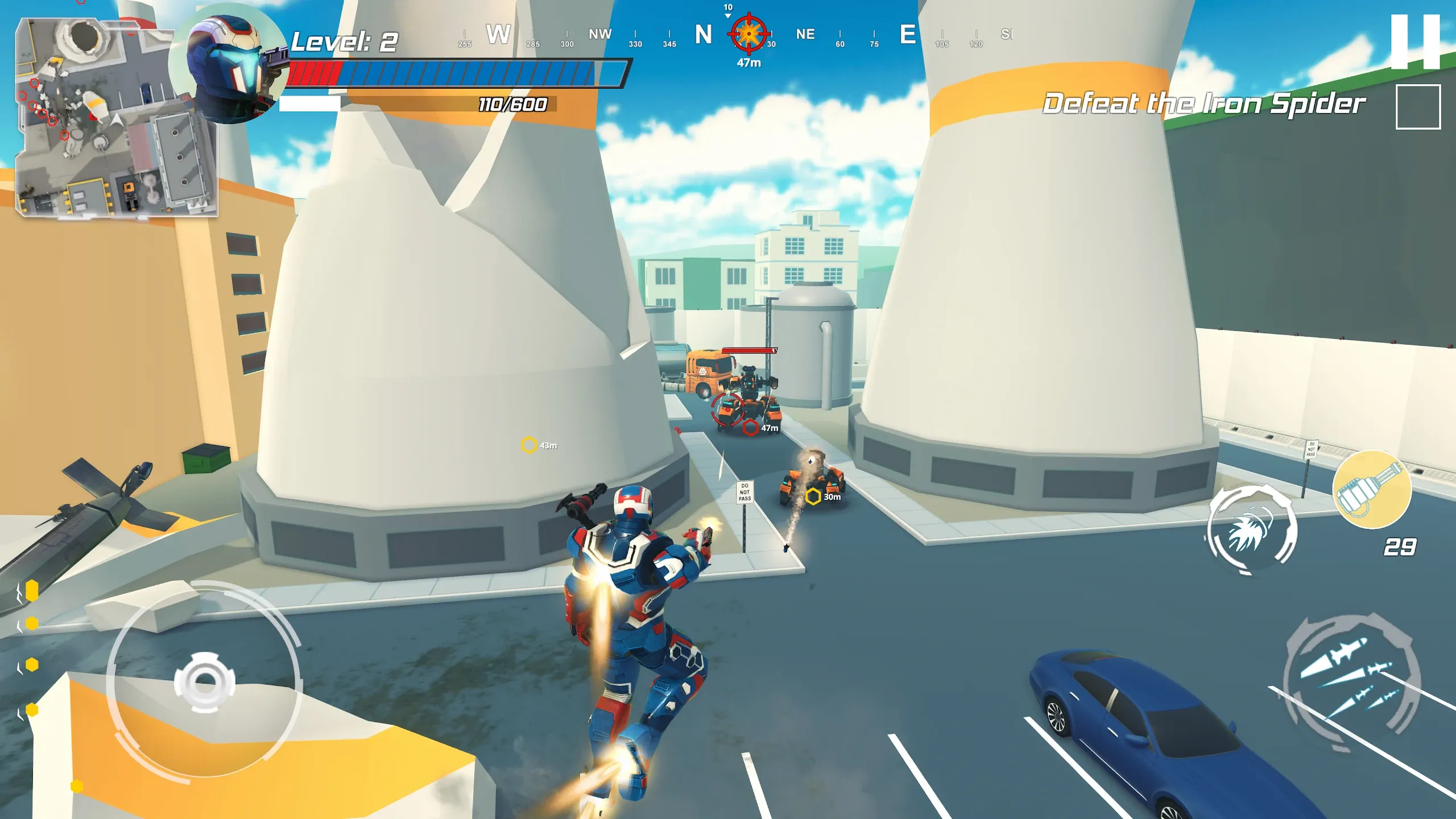 Iron Avenger Origins RPG v6.43 APK Мод (Меню, Режим бога, Тупой враг) Screenshot 2