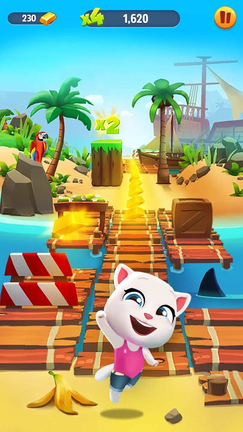 Говорящий Том: бег за золотом v26.2.2.16362 APK Мод (Много денег) Screenshot 2