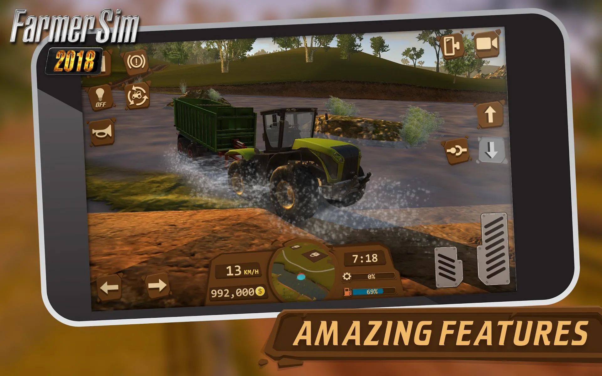 Farmer Sim 2018 [мод: много денег] Screenshot 3