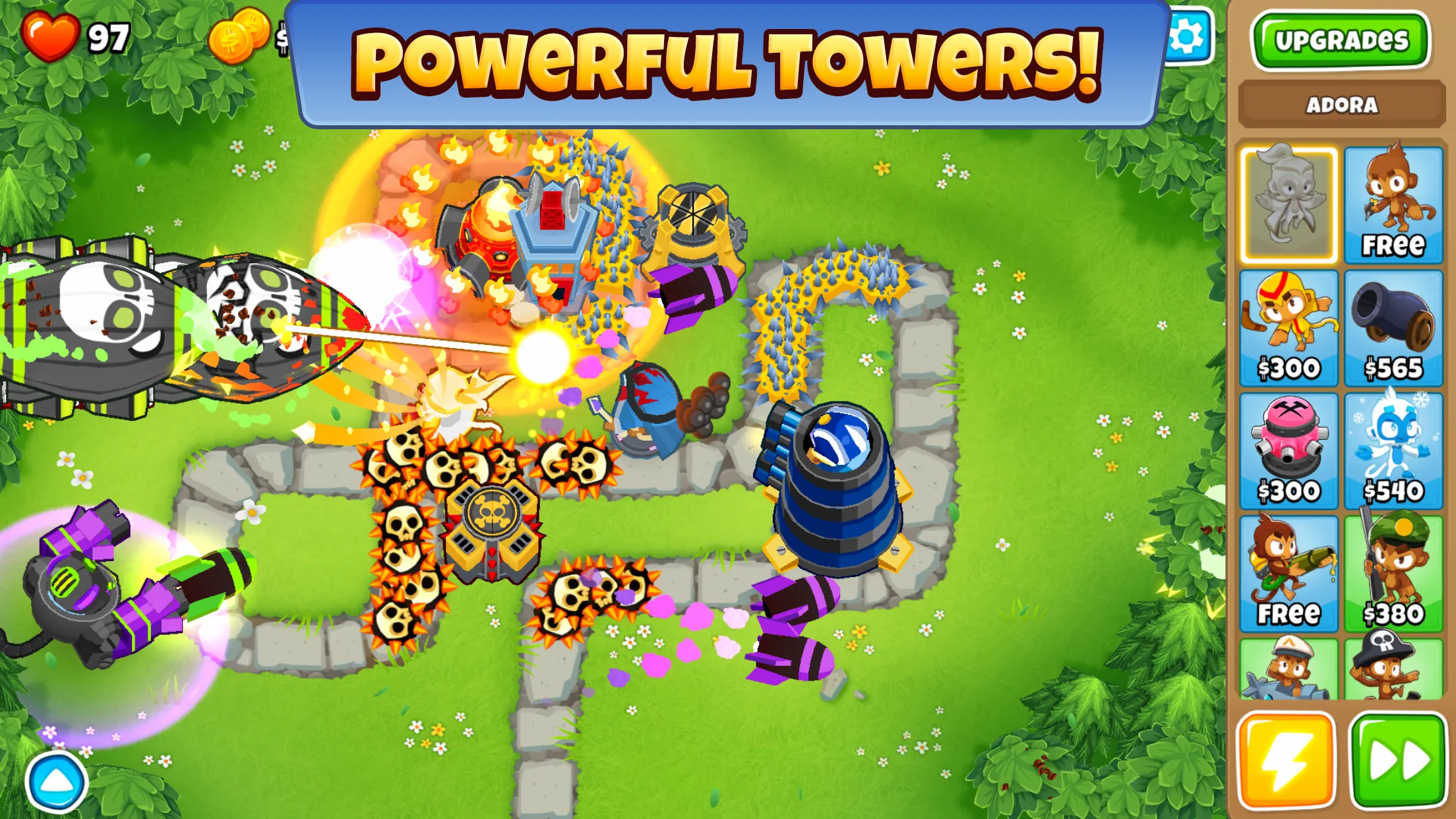 Bloons TD 6 v54.3 APK Мод (Меню, Режим бога, Всё открыто) Screenshot 2 Bloons TD 6 v54.3 APK Мод (Меню, Режим бога, Всё открыто) Screenshot 2