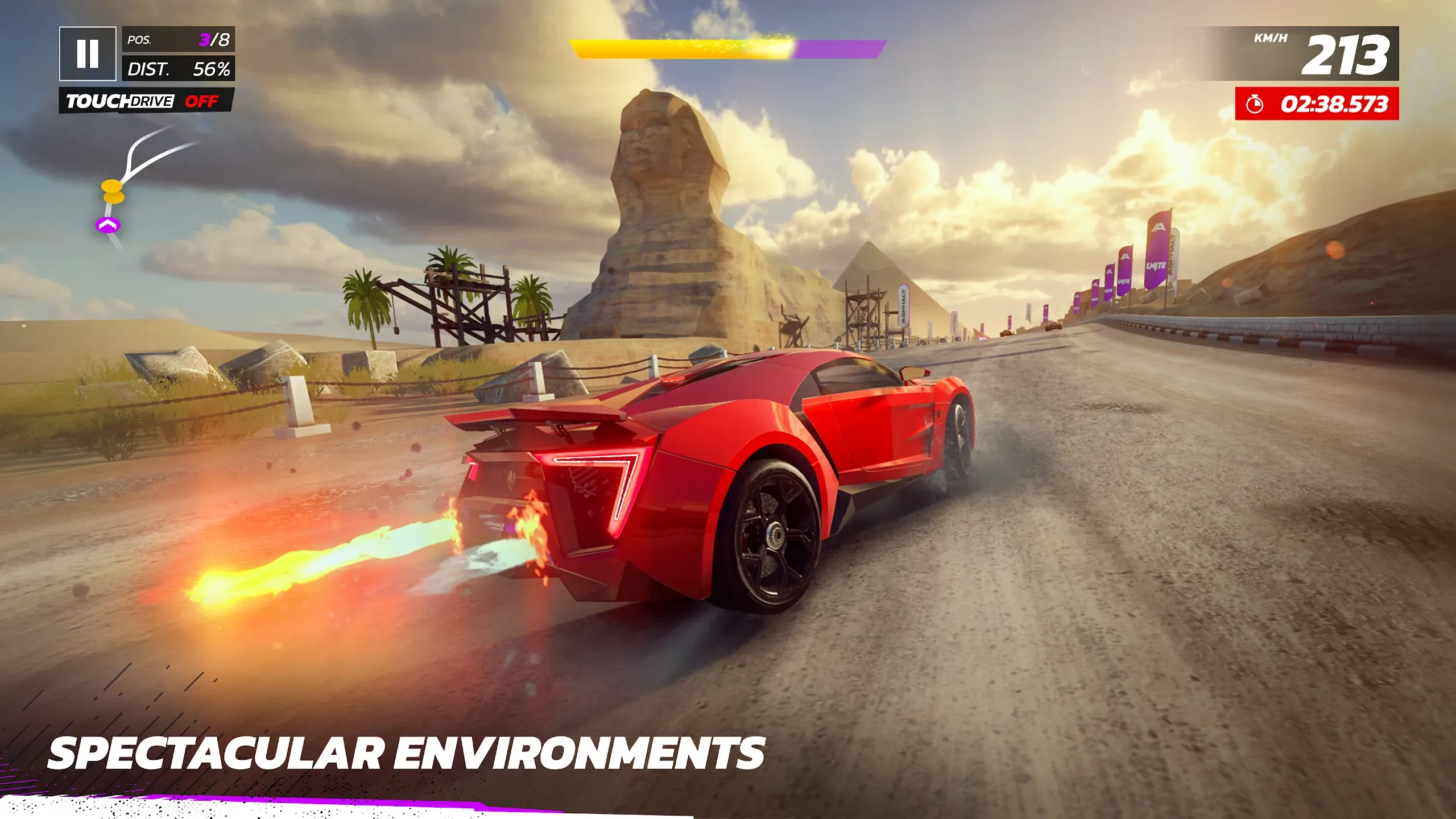 Asphalt Legends Unite v50.1.1a APK Мод (Меню, Без рекламы, Скорость) Screenshot 3