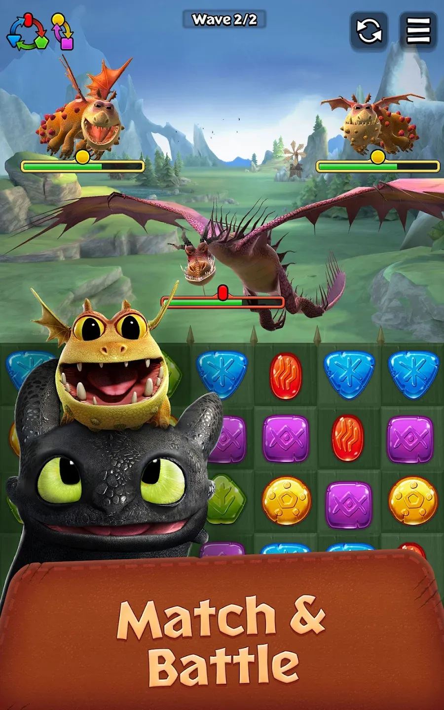 Dragons: Titan Uprising v1.29.6 APK Мод (Меню, Множитель урона, Режим бога)] Screenshot 1