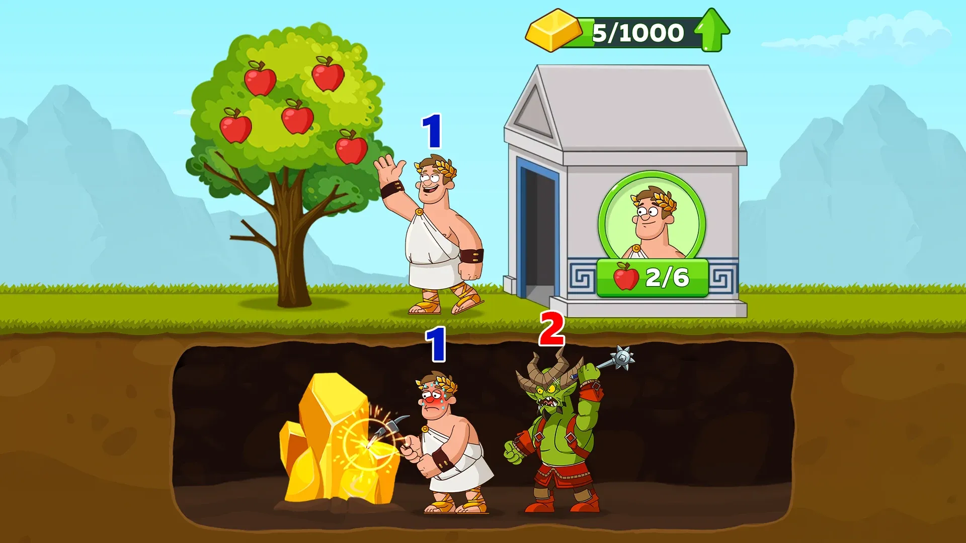 Hustle Castle: Замок и рыцари v1.145.0 APK Мод (Меню, Режим бога, Скорость) Screenshot 1