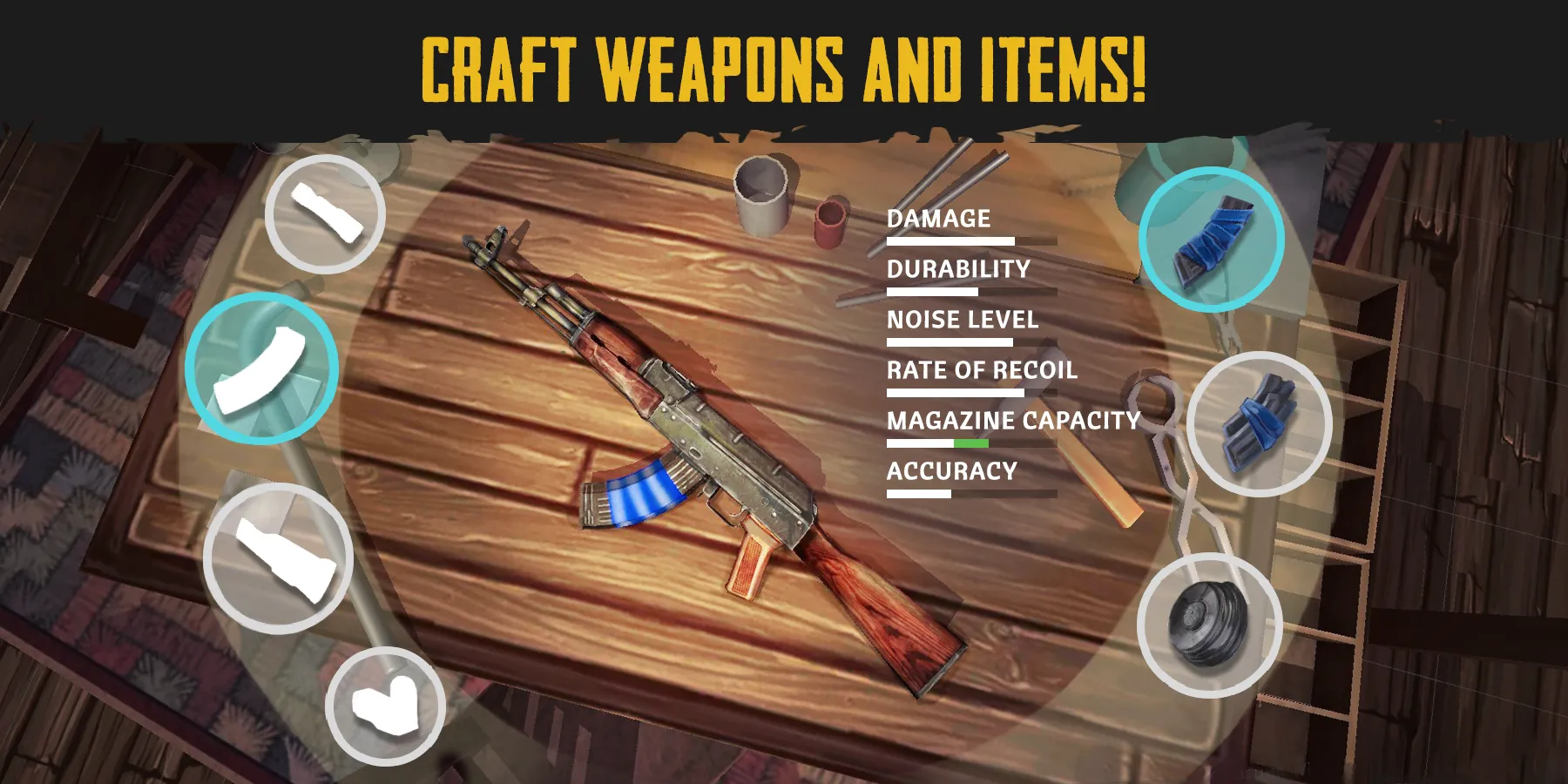 Live or Die: Survival Pro v0.5.8 APK Мод (Меню, Бесплатный крафт, 1000 уровень, Золото) Screenshot 2