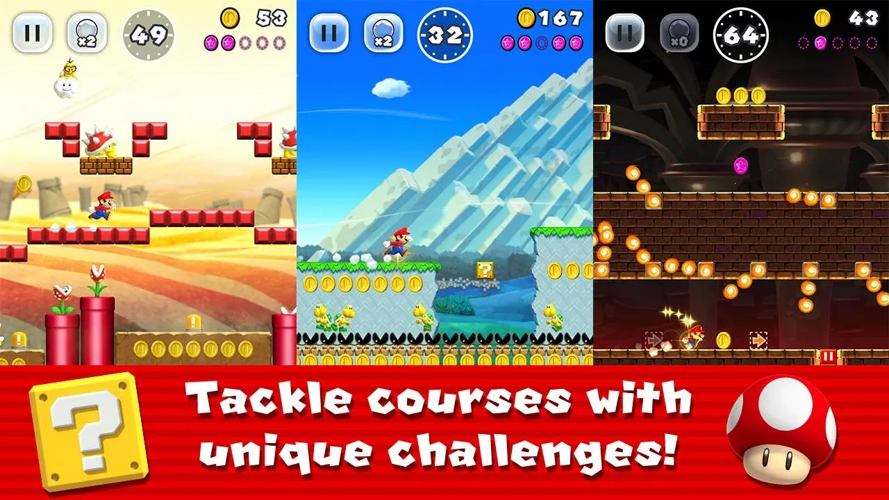 Super Mario Run v3.4.0 APK Мод (Всё открыто) Screenshot 1