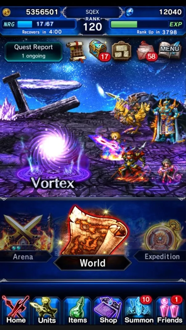 FINAL FANTASY BRAVE EXVIUS [мод: меню] Screenshot 5