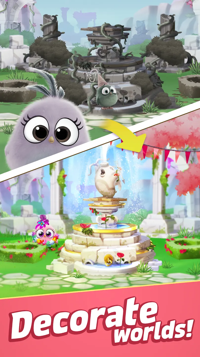 Angry Birds Match 3 v9.9.1 APK Мод (Много денег) Screenshot 4