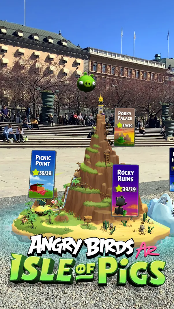 Angry Birds AR: Isle of Pigs Screenshot 2 Angry Birds AR: Isle of Pigs Screenshot 2