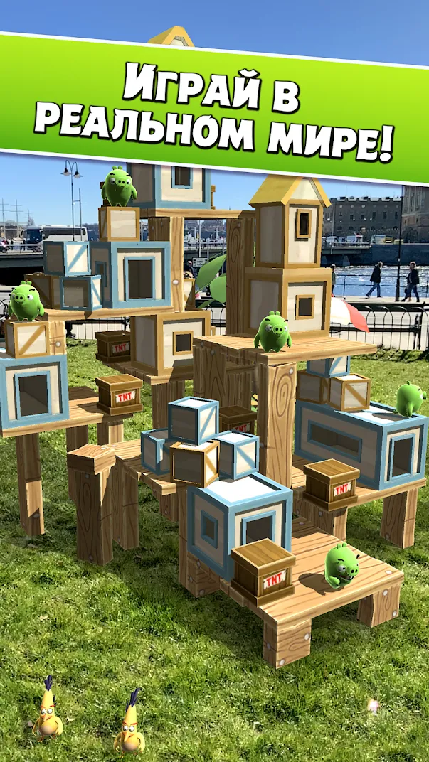 Angry Birds AR: Isle of Pigs Screenshot 3 Angry Birds AR: Isle of Pigs Screenshot 3