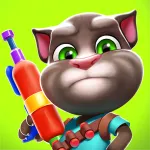Скачать мод Говорящий Том: водная битва Мод (Много денег) на Андроид