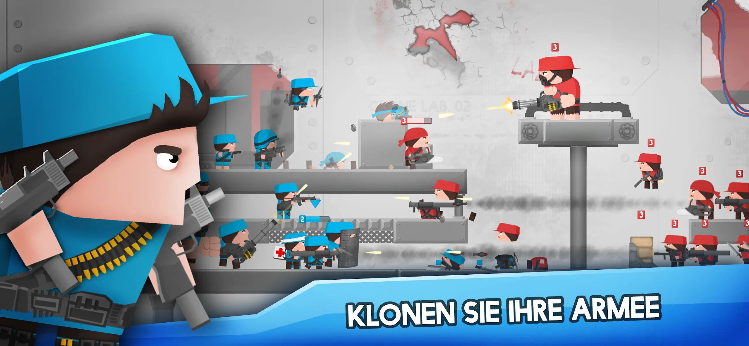 Clone Armies: Battle Game v10000.4.4 APK Мод (Меню, Много денег) Screenshot 2