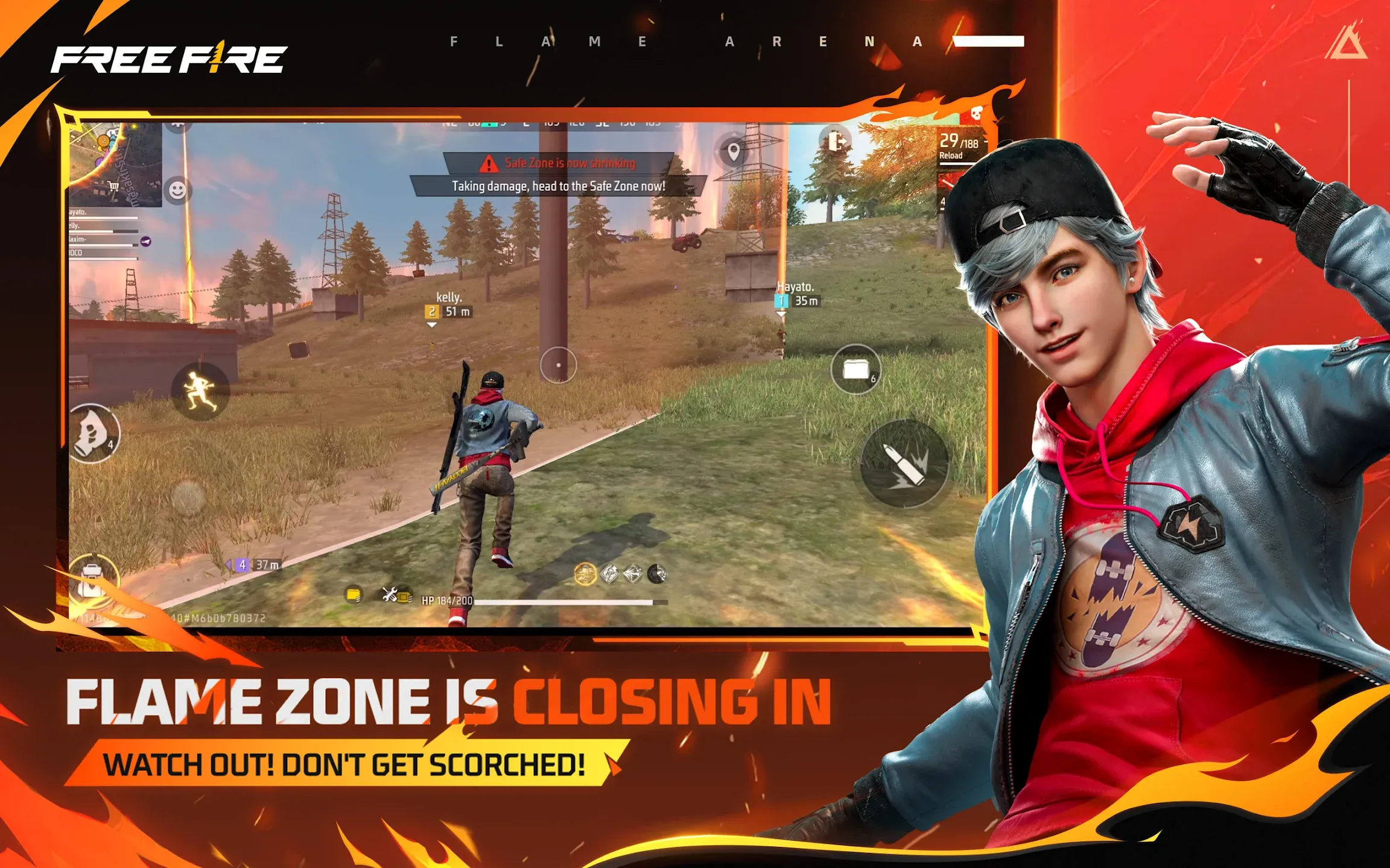 Free Fire v1.123.1 APK Мод (Мега Меню, Aim, ESP Line, Wall Hack, Antiban) Screenshot 3