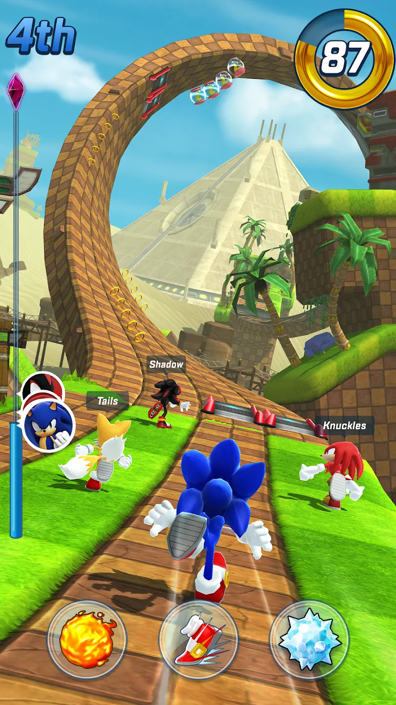 Sonic Forces боевой & бег игры v7.0.1 APK Мод (Меню, Множитель скорости, Режим бога, Деньги) Screenshot 1