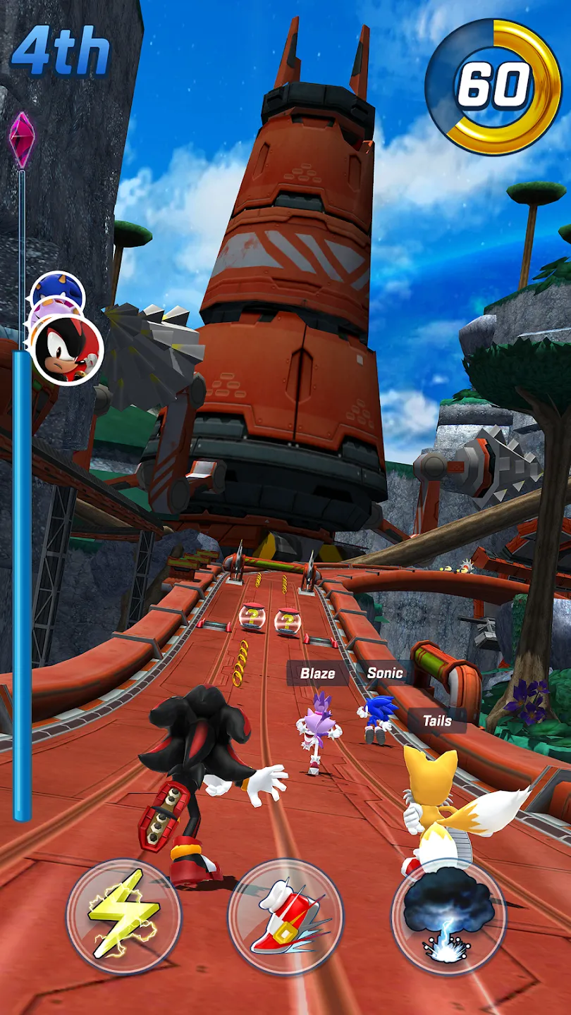 Sonic Forces боевой & бег игры v7.0.1 APK Мод (Меню, Множитель скорости, Режим бога, Деньги) Screenshot 2