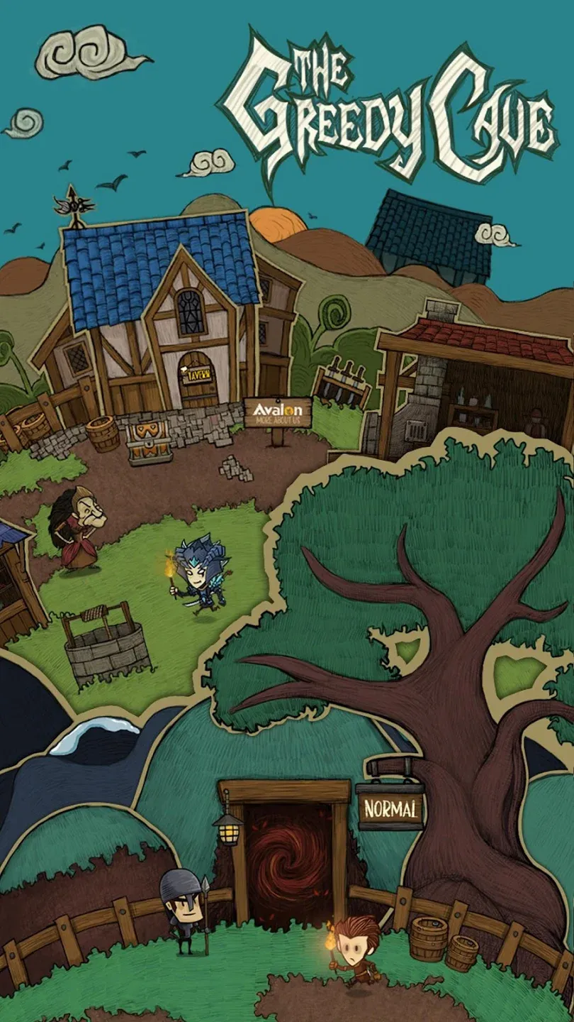 The Greedy Cave v6.0.5 APK Мод (Много денег) Screenshot 1