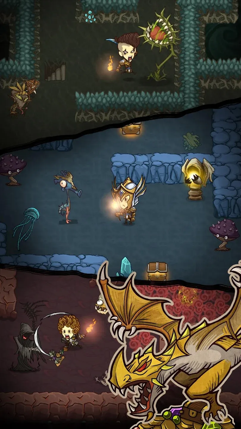 The Greedy Cave v6.0.5 APK Мод (Много денег) Screenshot 2