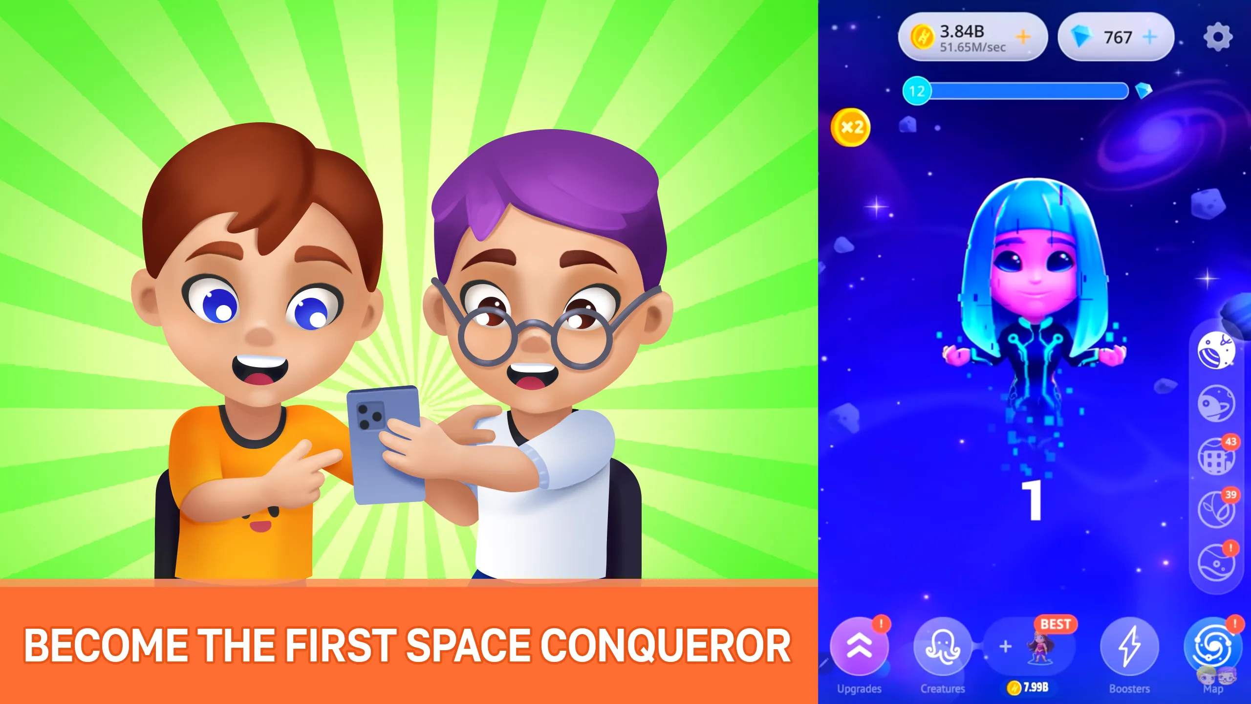 Эволюция Человека Кликер v1.9.40 APK Мод (Много денег) Screenshot 2