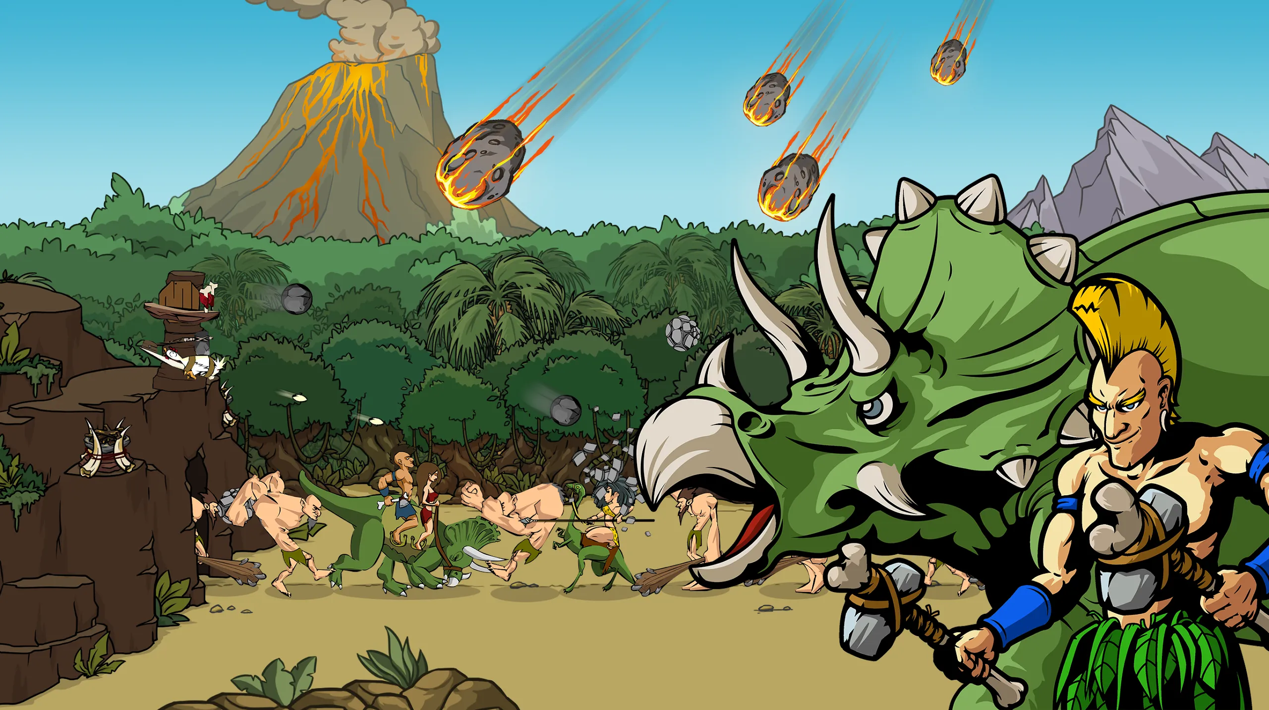 Age of War 2 v2025.1.11 APK Мод (Меню, Режим бога, Большая популяция) Screenshot 2