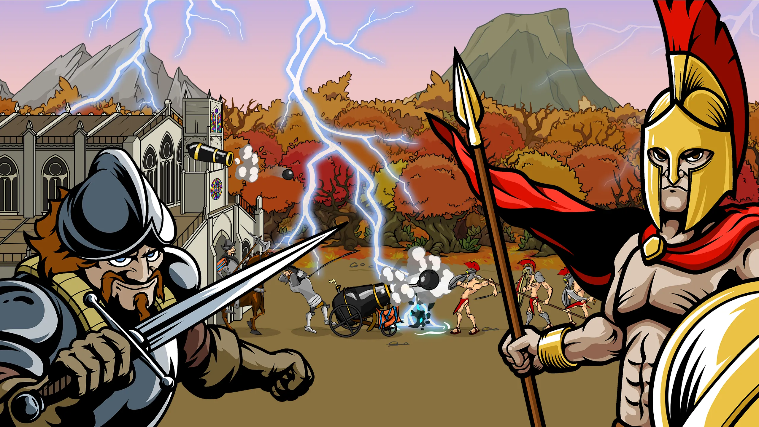 Age of War 2 v2025.1.11 APK Мод (Меню, Режим бога, Большая популяция) Screenshot 4