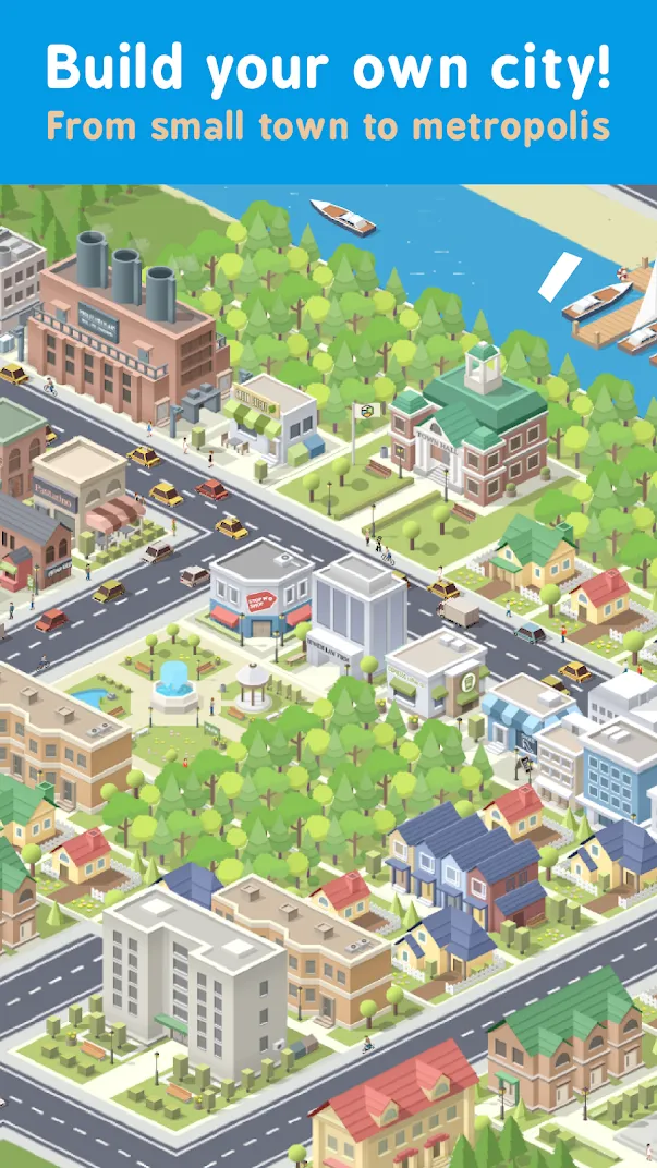 Pocket City: Карманный город [мод: много денег] Screenshot 1