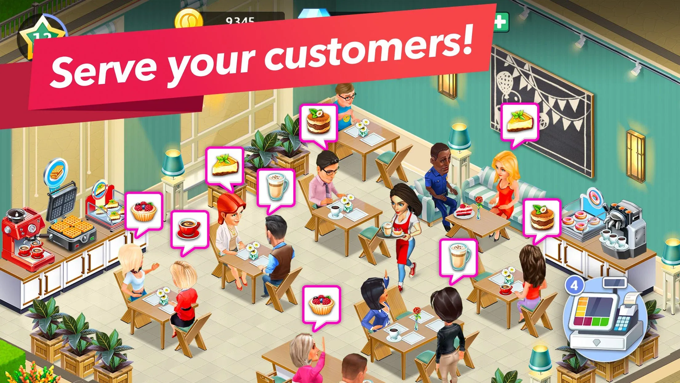 Моя кофейня — ресторан мечты v2026.5.1.0 APK Мод (Меню, Ускорение) Screenshot 3