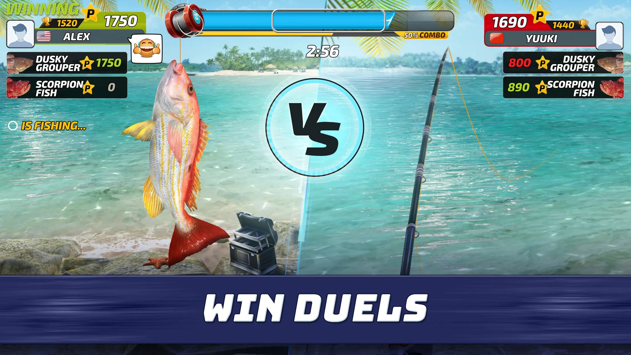 Fishing Clash v1.0.464 APK Мод (Бесплатные награды) Screenshot 2
