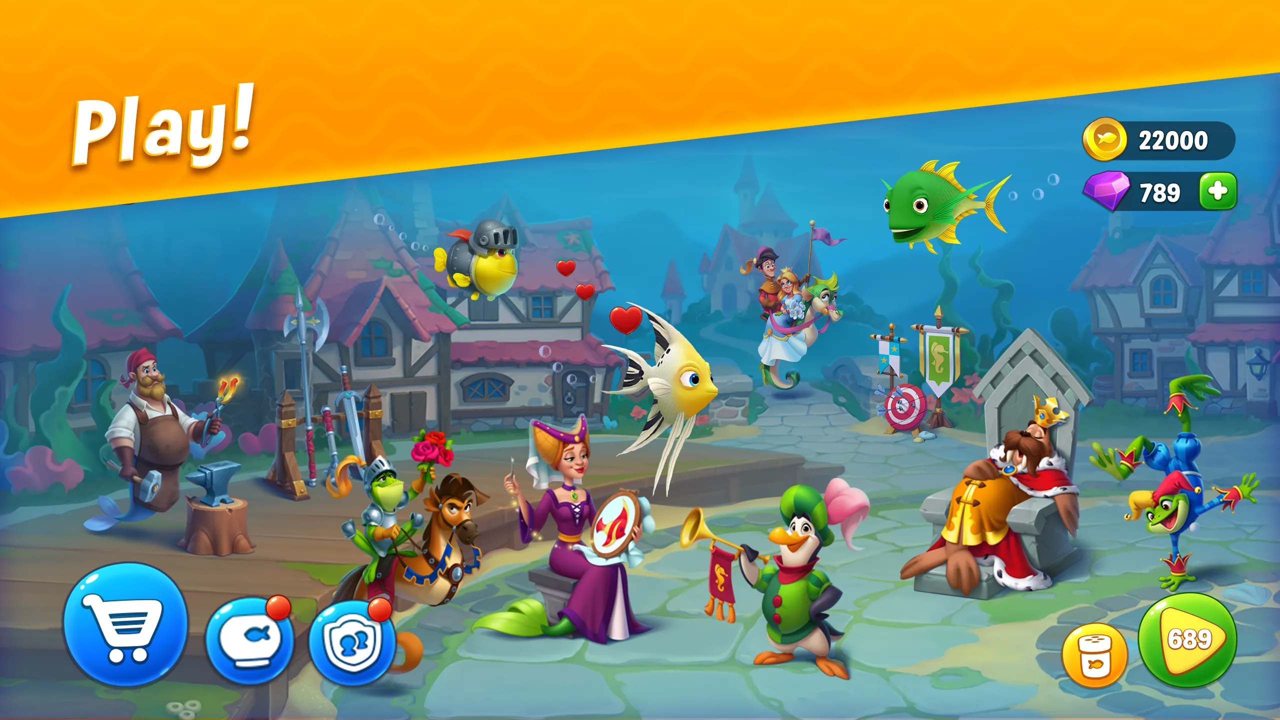 Fishdom v9.7.8.0 APK Мод (Много денег) Screenshot 2