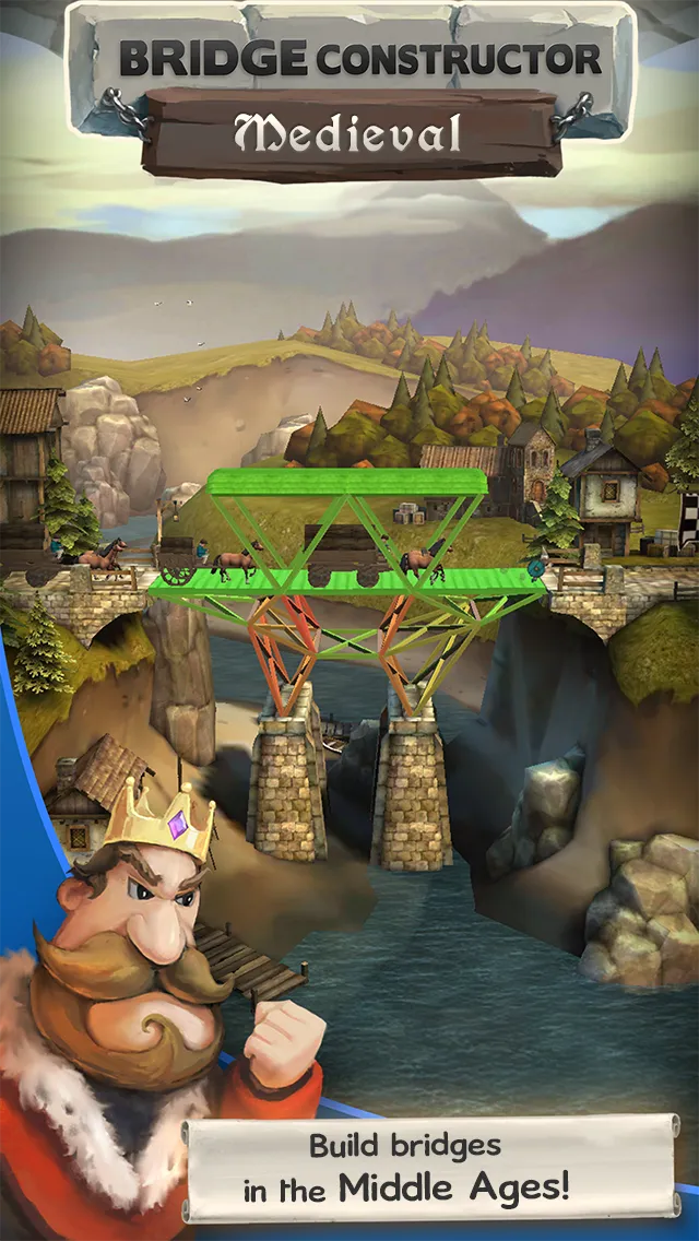 Bridge Constructor Medieval v4.0 APK Мод (Полная версия) Screenshot 1