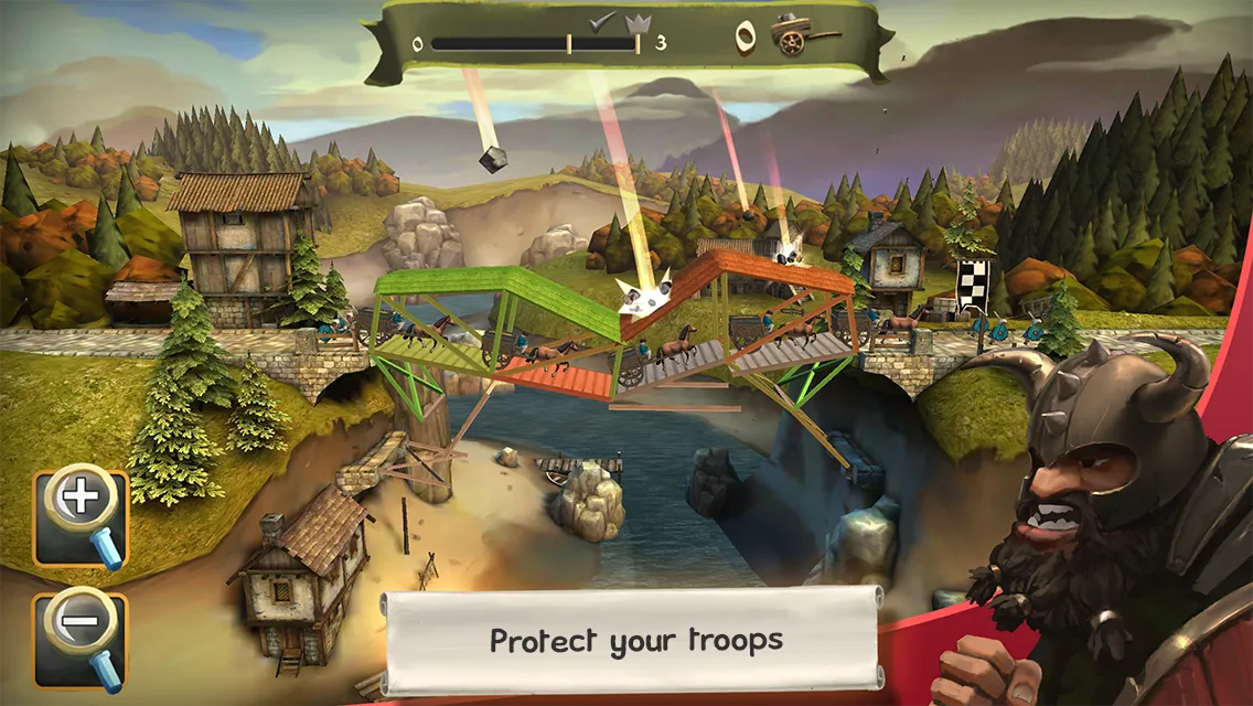 Bridge Constructor Medieval v4.0 APK Мод (Полная версия) Screenshot 3