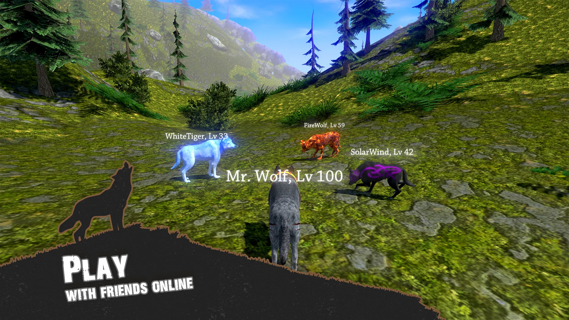 Симулятор Волка: Звери Волки v1.0.64 APK Мод (Бесплатные покупки) Screenshot 3