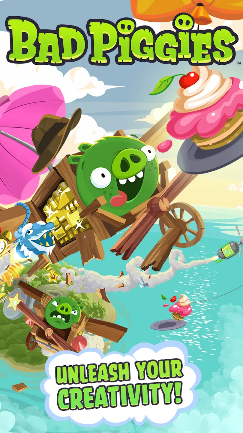 Bad Piggies v2.4.3471 APK Мод (Много денег) Screenshot 1