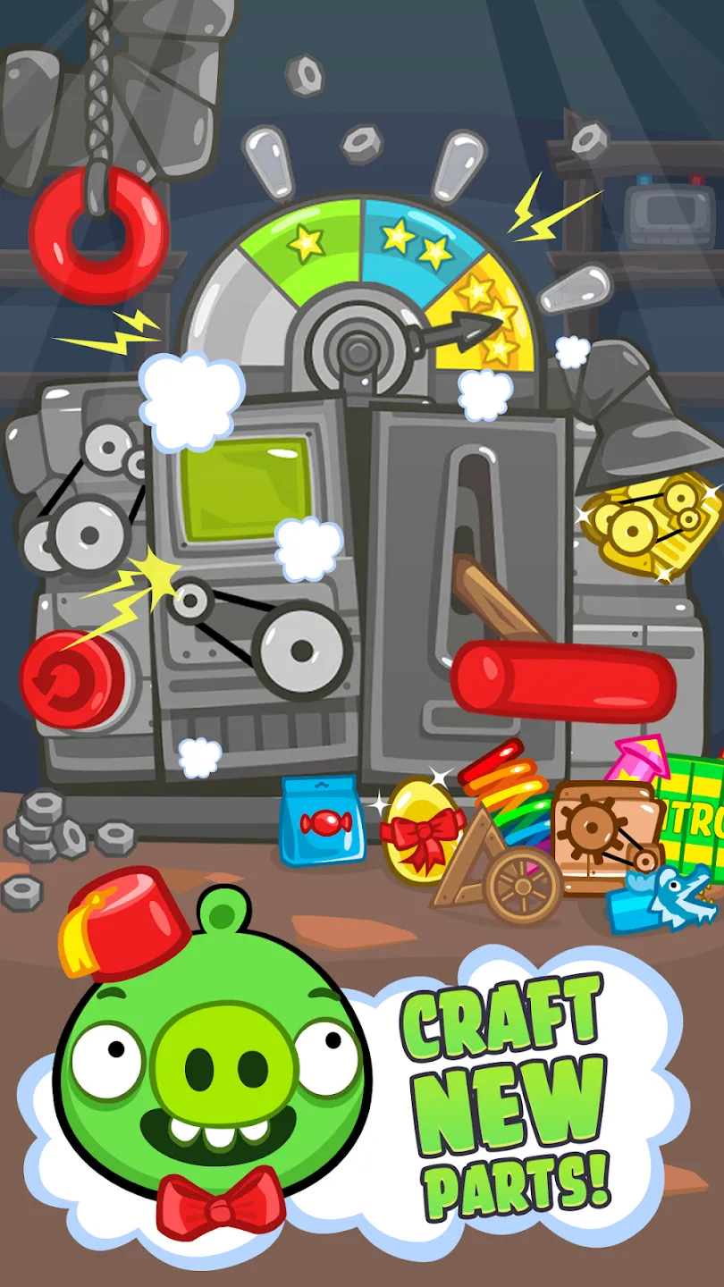 Bad Piggies v2.4.3471 APK Мод (Много денег) Screenshot 3