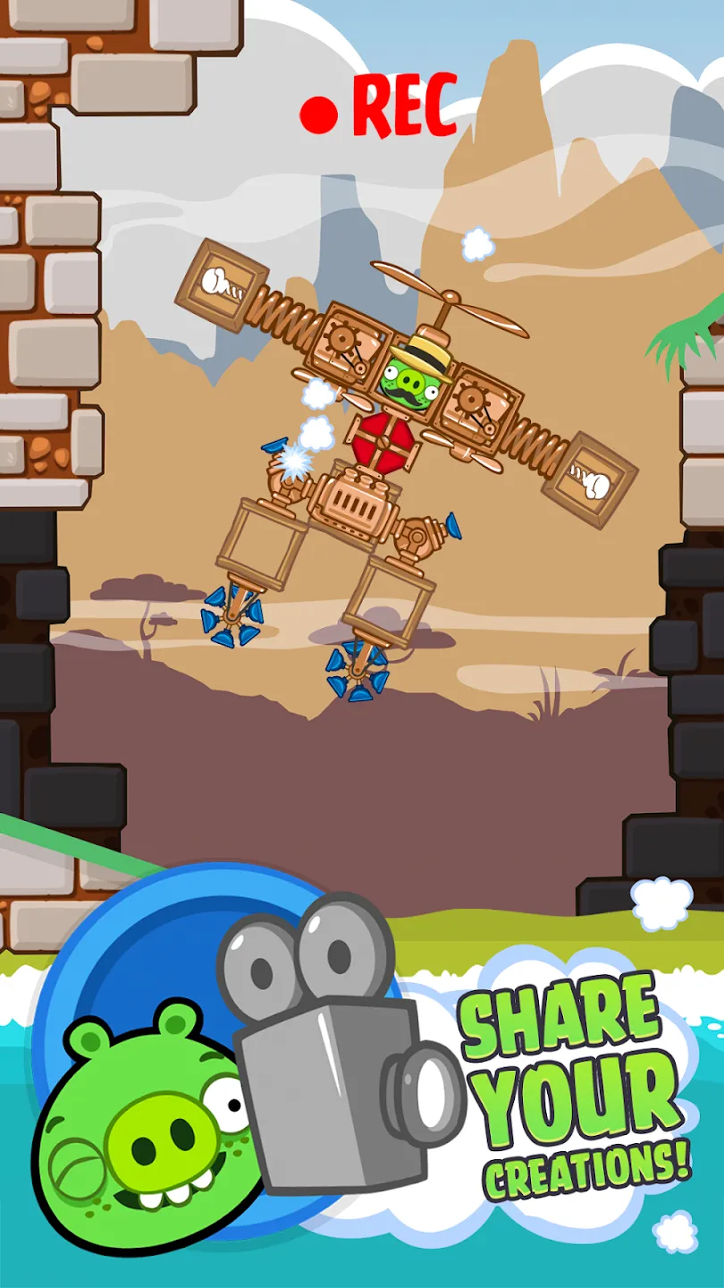 Bad Piggies v2.4.3471 APK Мод (Много денег) Screenshot 5