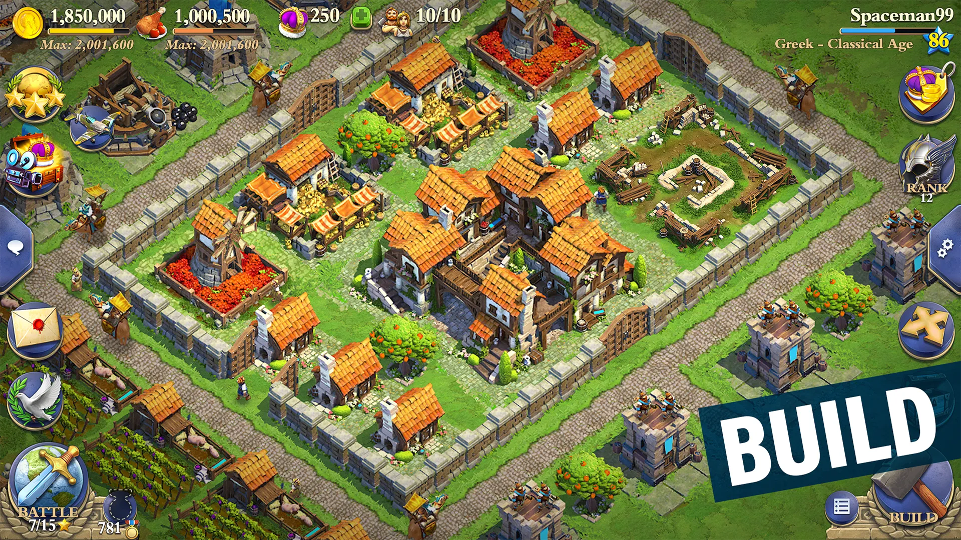 DomiNations Asia v13.1570.1573 APK Мод (Меню, Max VIP) Screenshot 1