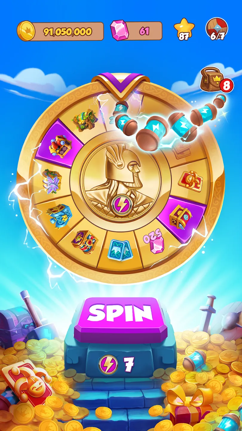 Coin Master v3.5.2550 APK Мод (Меню, Много карт) Screenshot 2