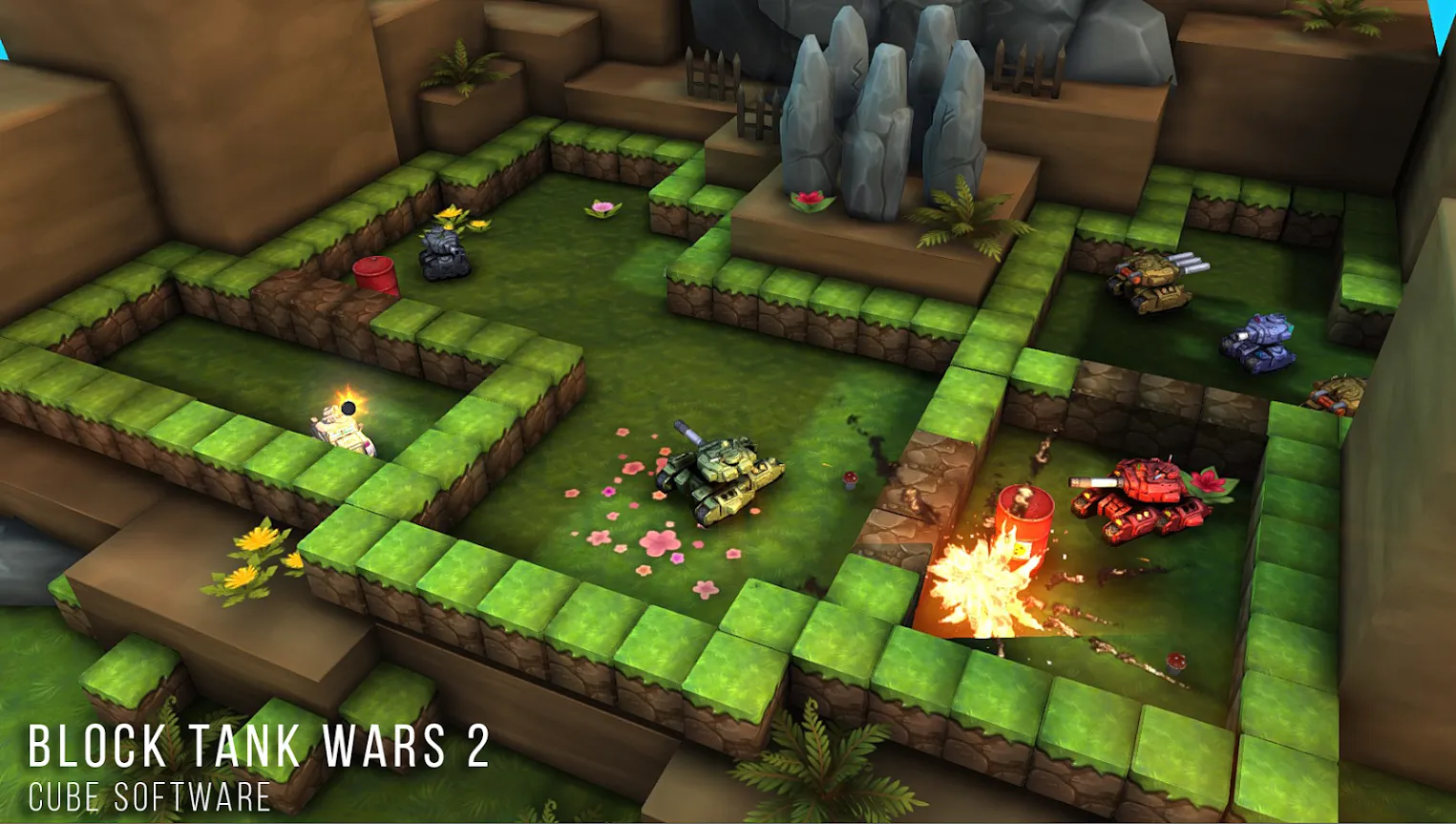 Block Tank Wars 2 [мод: много денег] Screenshot 1