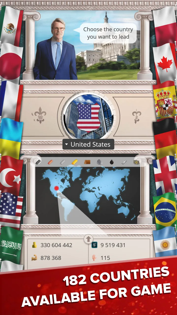 Эпоха Современности 1 – Симулятор Президента v1.0.114 APK Мод (Много денег) Screenshot 5